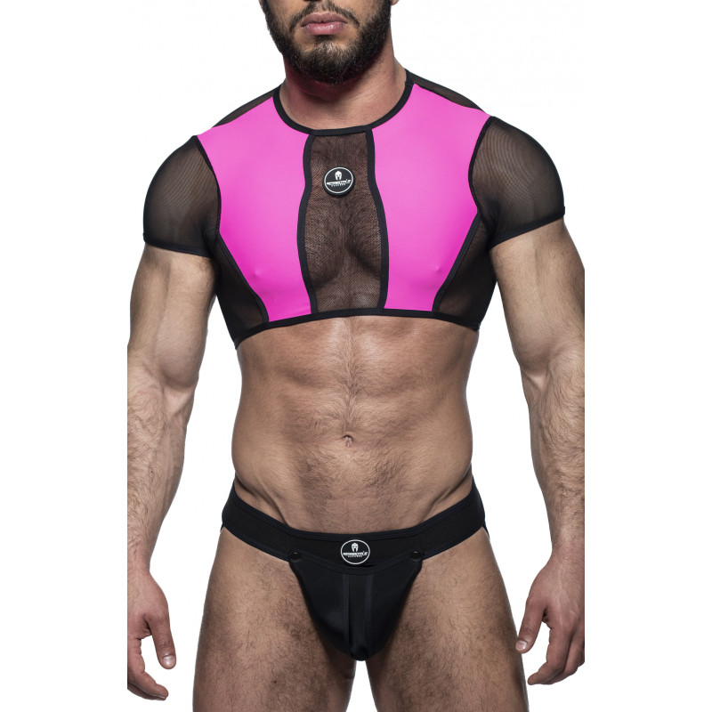 Sparta's Harness Jockstrap + Top Artemide Noir-Rose